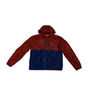 Guess Men’s Windbreaker Full Zip Large Red and Blue